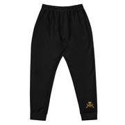Imagine Gold Life is Golden Black Joggers