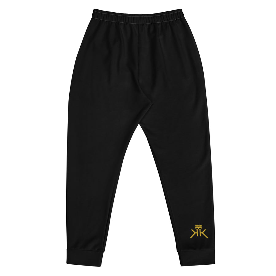 Imagine Gold Life is Golden Black Joggers