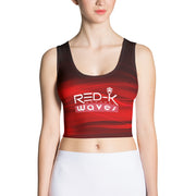 Red-K Waves Crop Top - Red